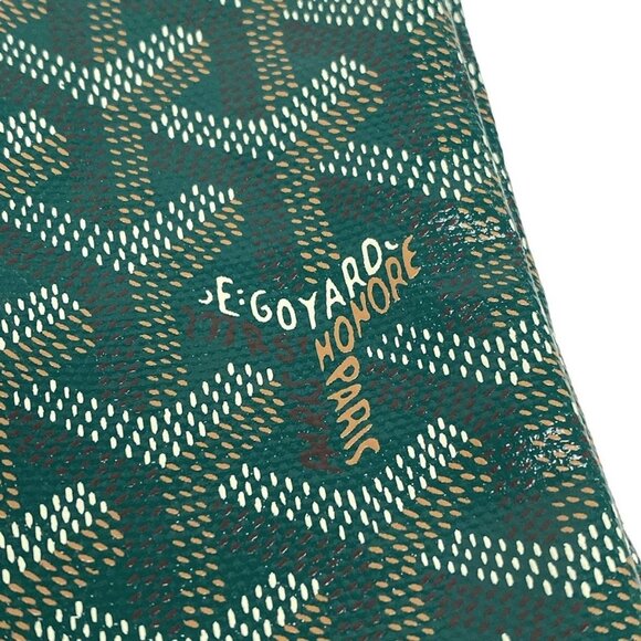 RARE Authentic Goyard Goyardine Saint Louis PM Green Shoulder Tote Bag & Pouch - Picture 7 of 13